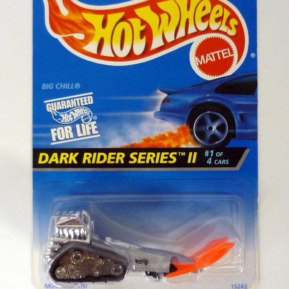 Hot Wheels Big Chill #400 Dark Rider Series II #1 of 4 Silver Die-Cast 1996 - Picture 1 of 1